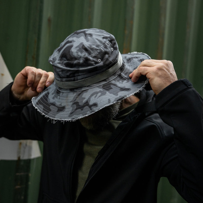 Load image into Gallery viewer, Distressed Ripstop Mid-Profile Tactical Boonie Hat