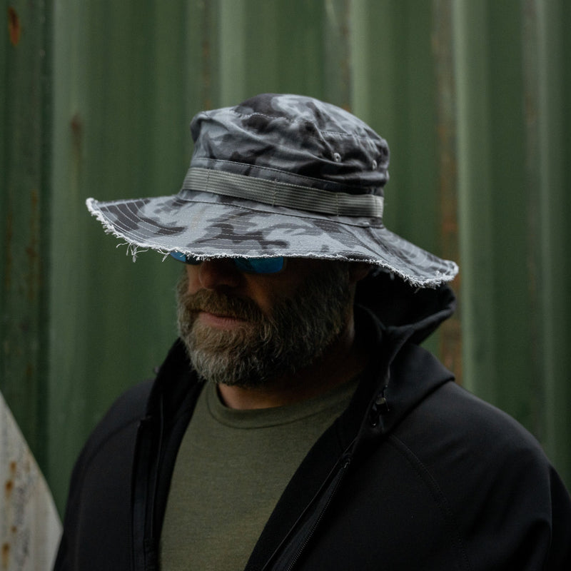 Load image into Gallery viewer, Distressed Ripstop Mid-Profile Tactical Boonie Hat
