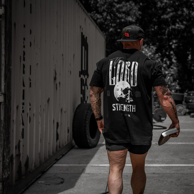 Load image into Gallery viewer, The Lord Is My Strength Heavyweight Men's T-Shirt