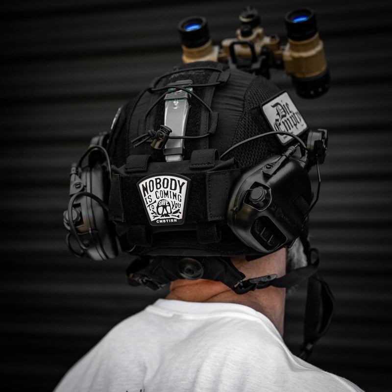 Load image into Gallery viewer, Nobody Is Coming To Save You Skull PVC Velcro Patch