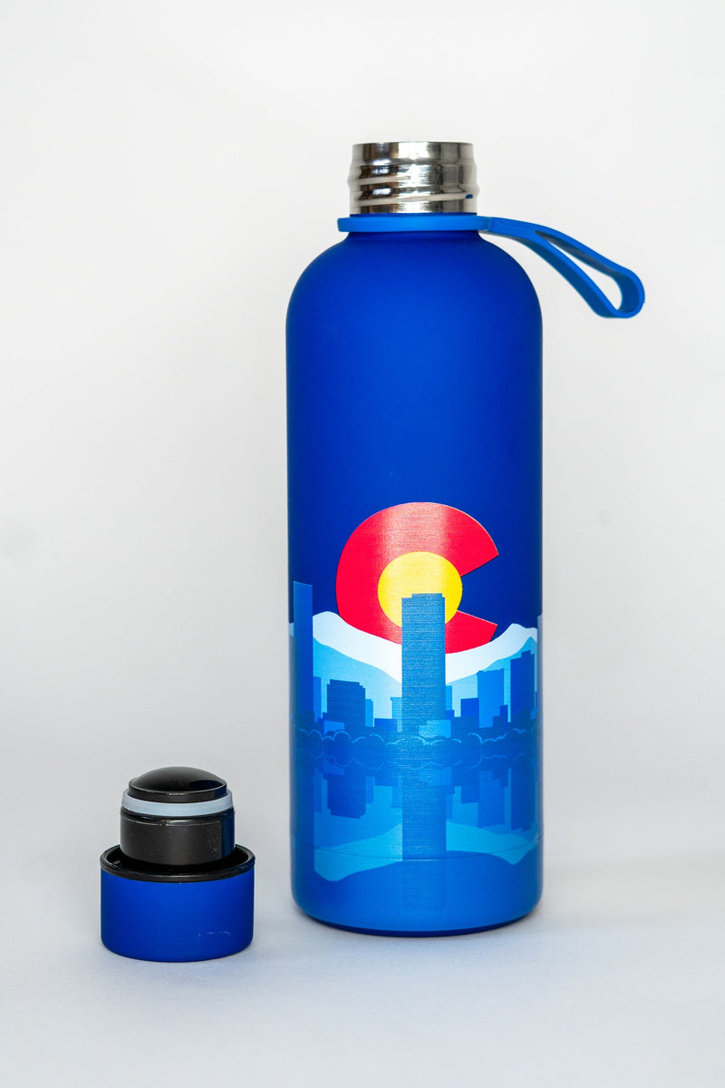 Load image into Gallery viewer, Double Walled Colorado Skyline Stainless Steel Water Bottle