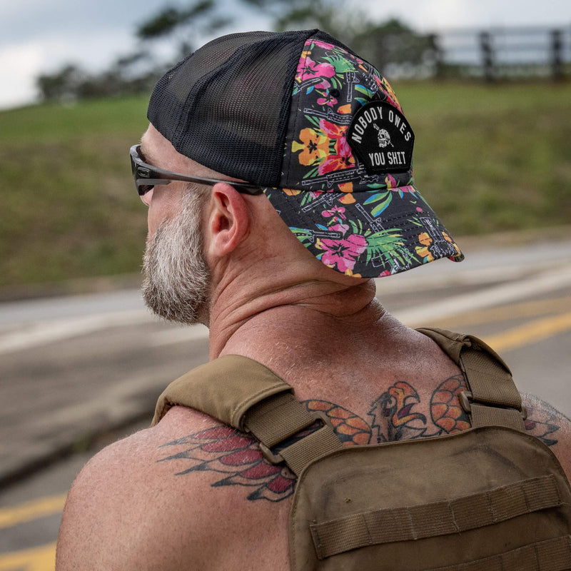 Load image into Gallery viewer, Nobody Owes You Shit Arched Patch Tactical Ripstop Mesh Snapback Hat