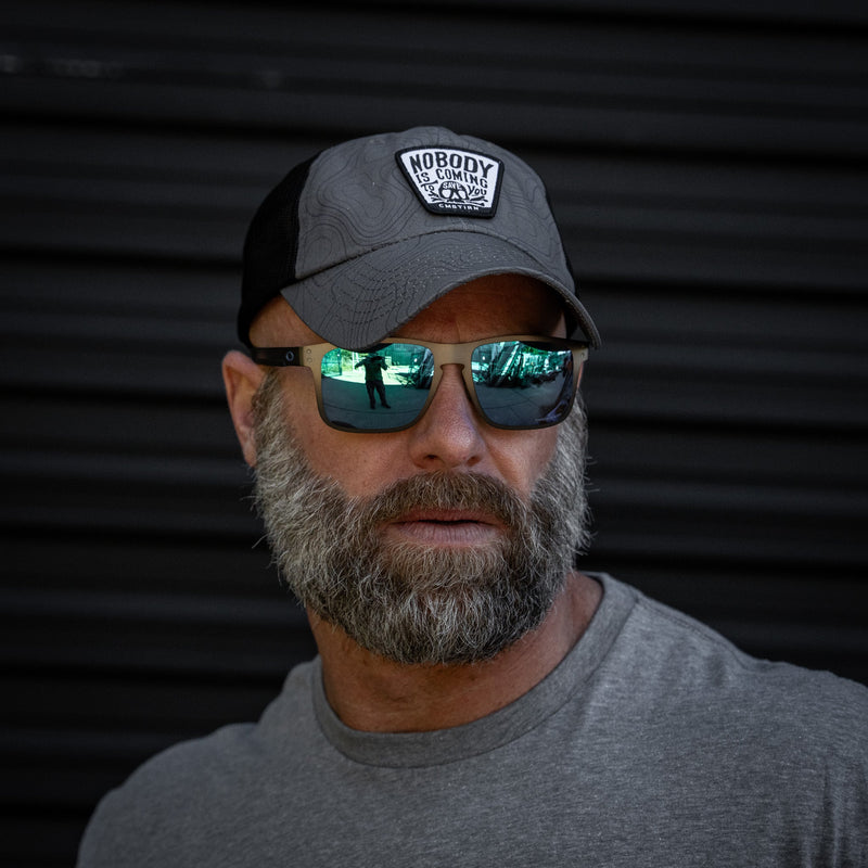 Load image into Gallery viewer, Nobody Is Coming To Save You Skull Patch Ripstop Snapback