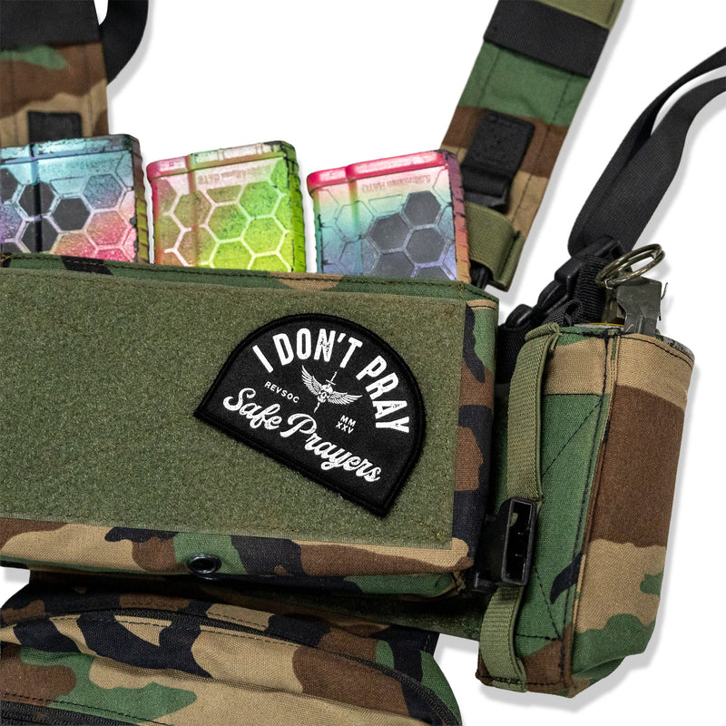 Load image into Gallery viewer, I Don't Pray Safe Prayers Velcro Patch