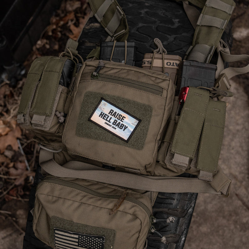 Load image into Gallery viewer, Raise Hell Baby Sunset Velcro Patch
