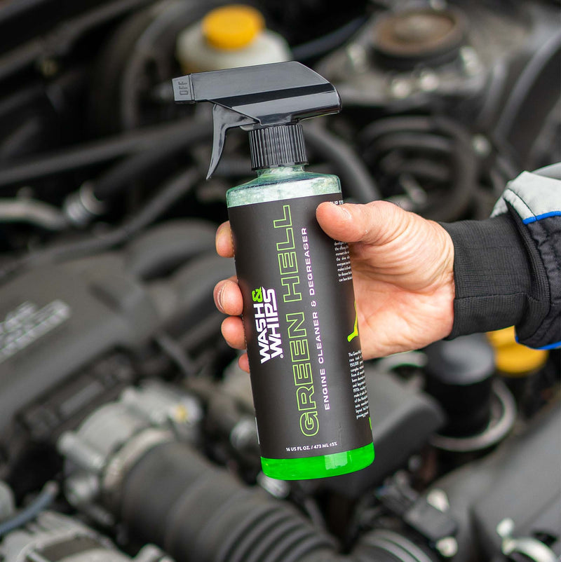 Load image into Gallery viewer, WASH&WHIPS Green Hell Engine Cleaner & Degreaser