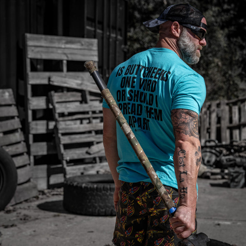 Load image into Gallery viewer, Is Buttcheeks One Word Or Should I Spread Them Apart Men's T-Shirt