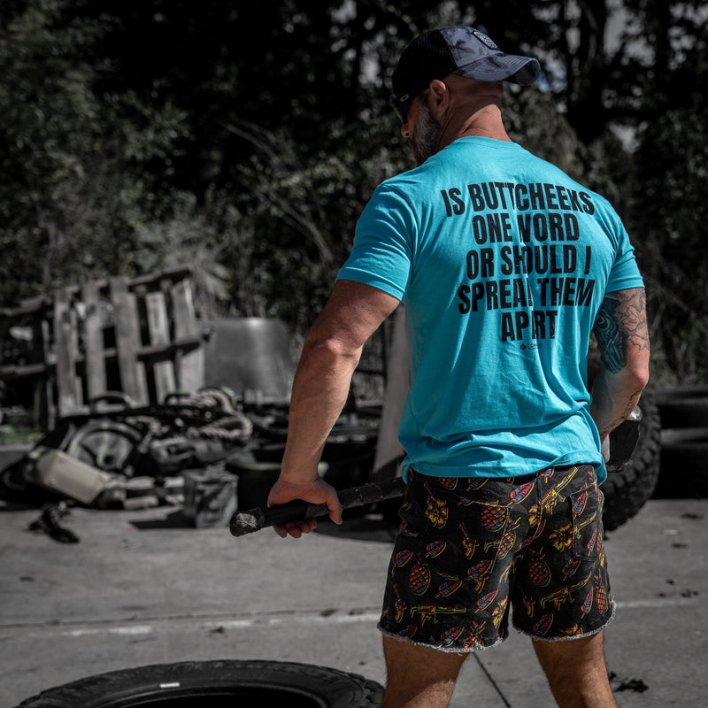 Load image into Gallery viewer, Is Buttcheeks One Word Or Should I Spread Them Apart Men's T-Shirt