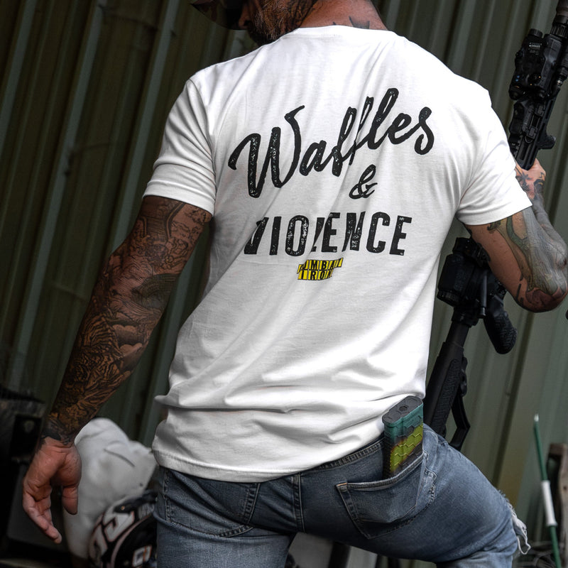 Load image into Gallery viewer, Waffles & Violence Men's T-Shirt