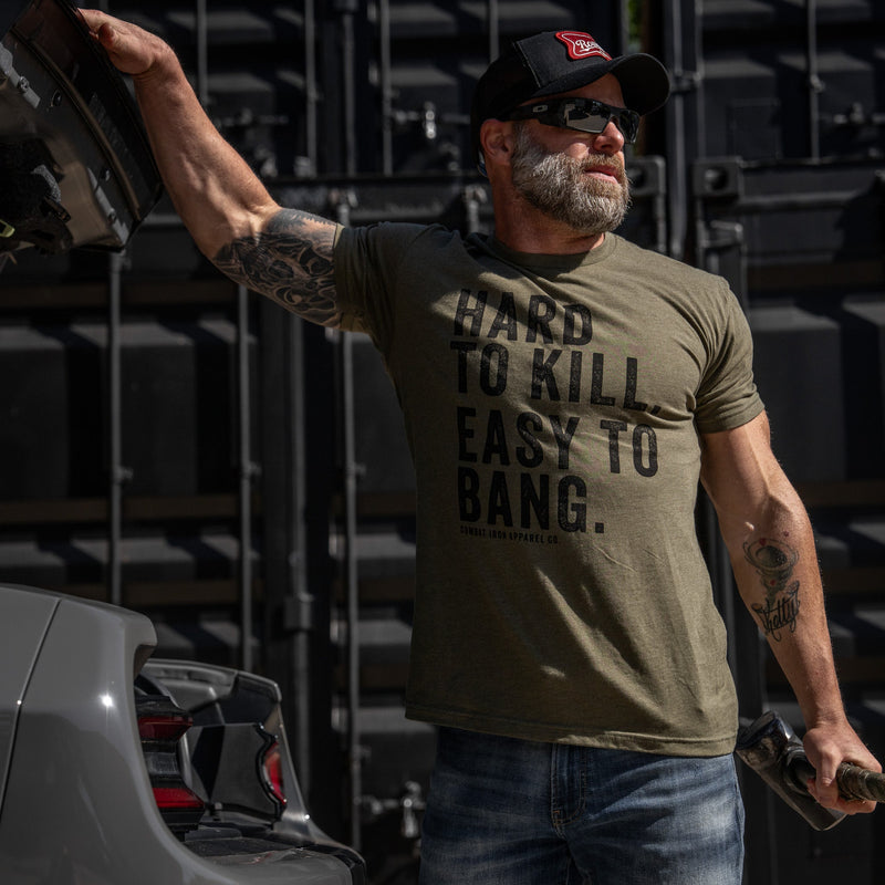 Load image into Gallery viewer, Hard to Kill. Easy to Bang. Men's T-Shirt
