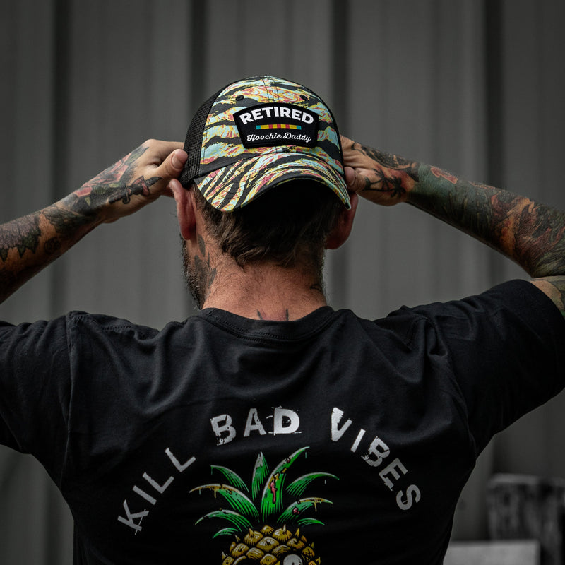 Load image into Gallery viewer, Retired Hoochie Daddy Veteran Patch Ripstop Tactical Mesh Snapback Hat