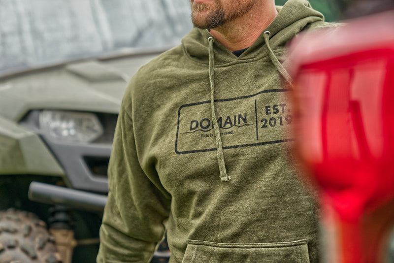 Load image into Gallery viewer, Domain Military Green Midweight Hoodie