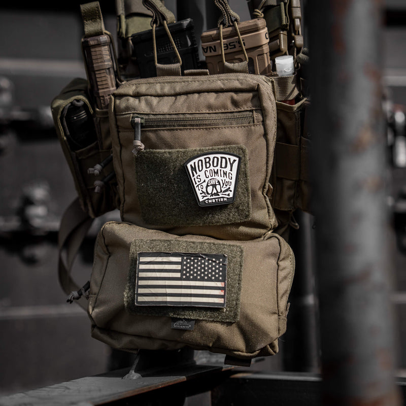 Load image into Gallery viewer, Nobody Is Coming To Save You Skull PVC Velcro Patch