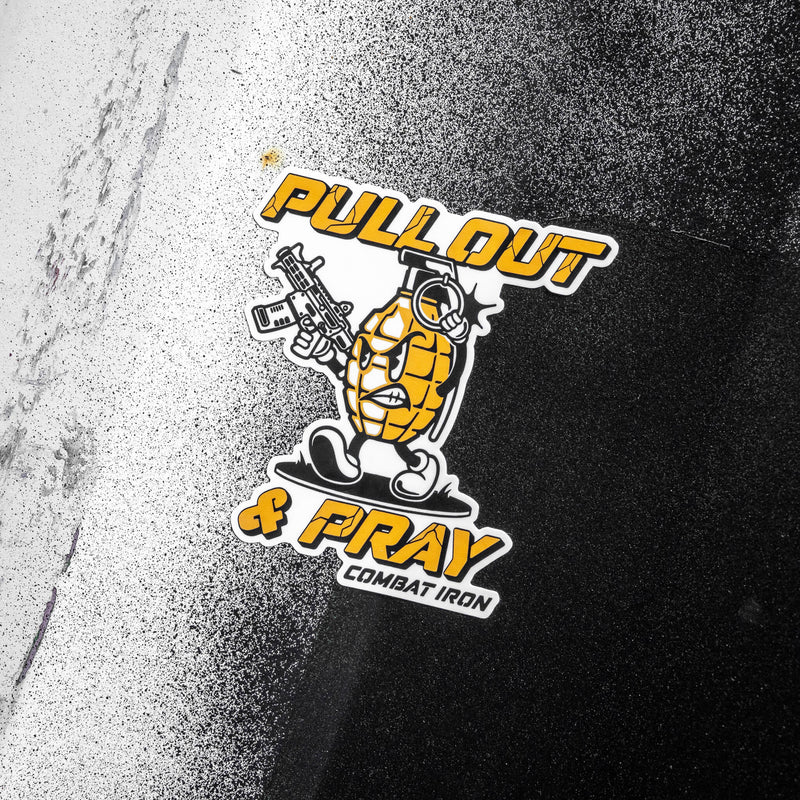 Load image into Gallery viewer, Pull Out & Pray Grenade Decal