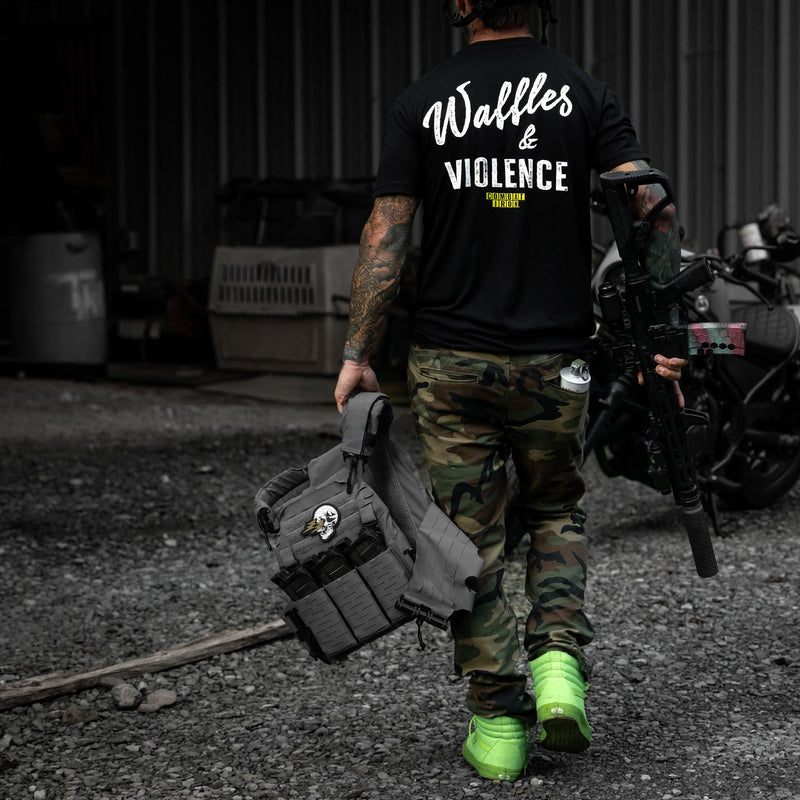 Load image into Gallery viewer, Waffles & Violence Men's T-Shirt