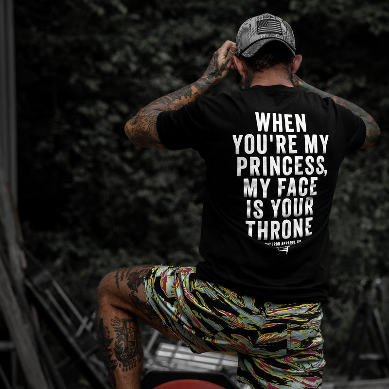 Load image into Gallery viewer, When You're My Princess, My Face Is Your Throne Men's T-Shirt