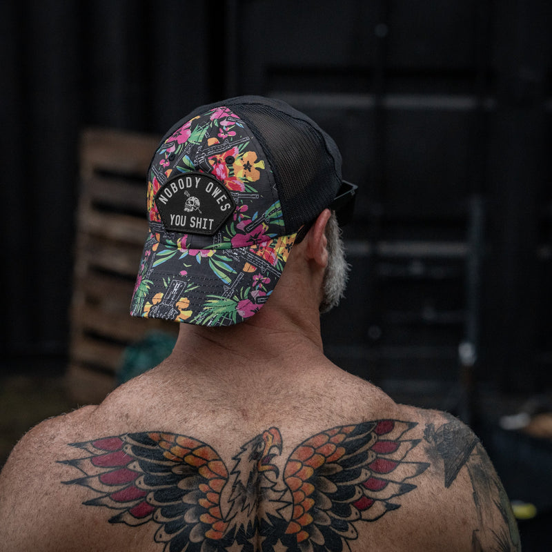 Load image into Gallery viewer, Nobody Owes You Shit Arched Patch Tactical Ripstop Mesh Snapback Hat
