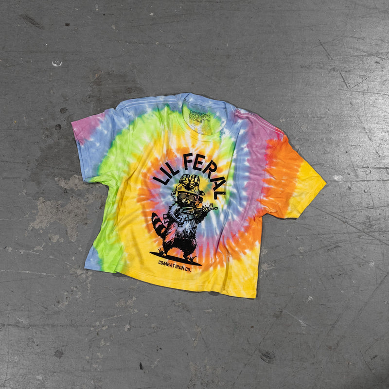 Load image into Gallery viewer, Lil Feral Raccoon Women's Crop T-Shirt