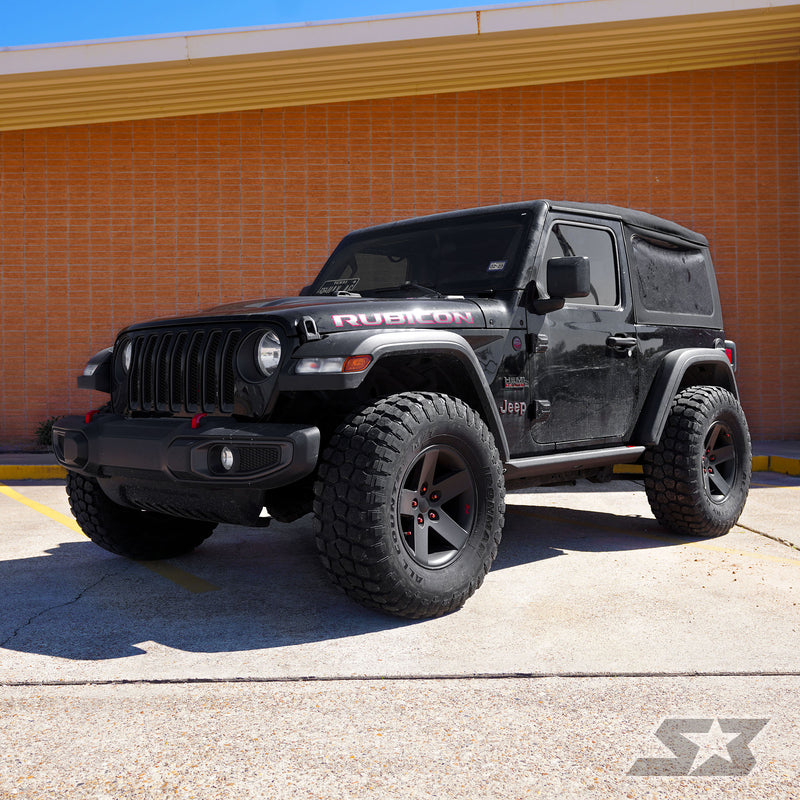 Load image into Gallery viewer, Jeep Wrangler JL "Ambush Series" Side Steps / Rock Sliders w/ Integrated LED Rock Lights
