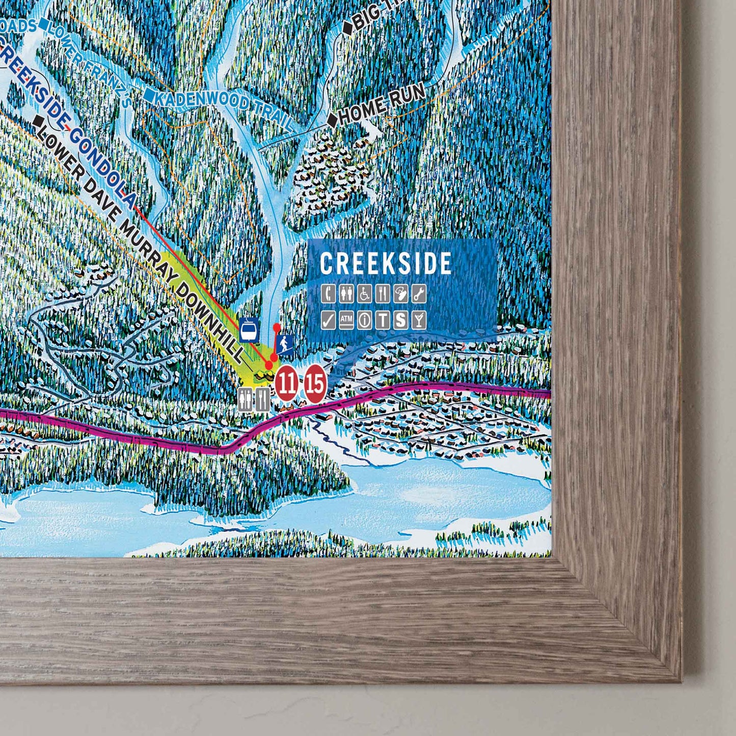 Whistler Blackcomb Ski Resort | Trail Map Poster