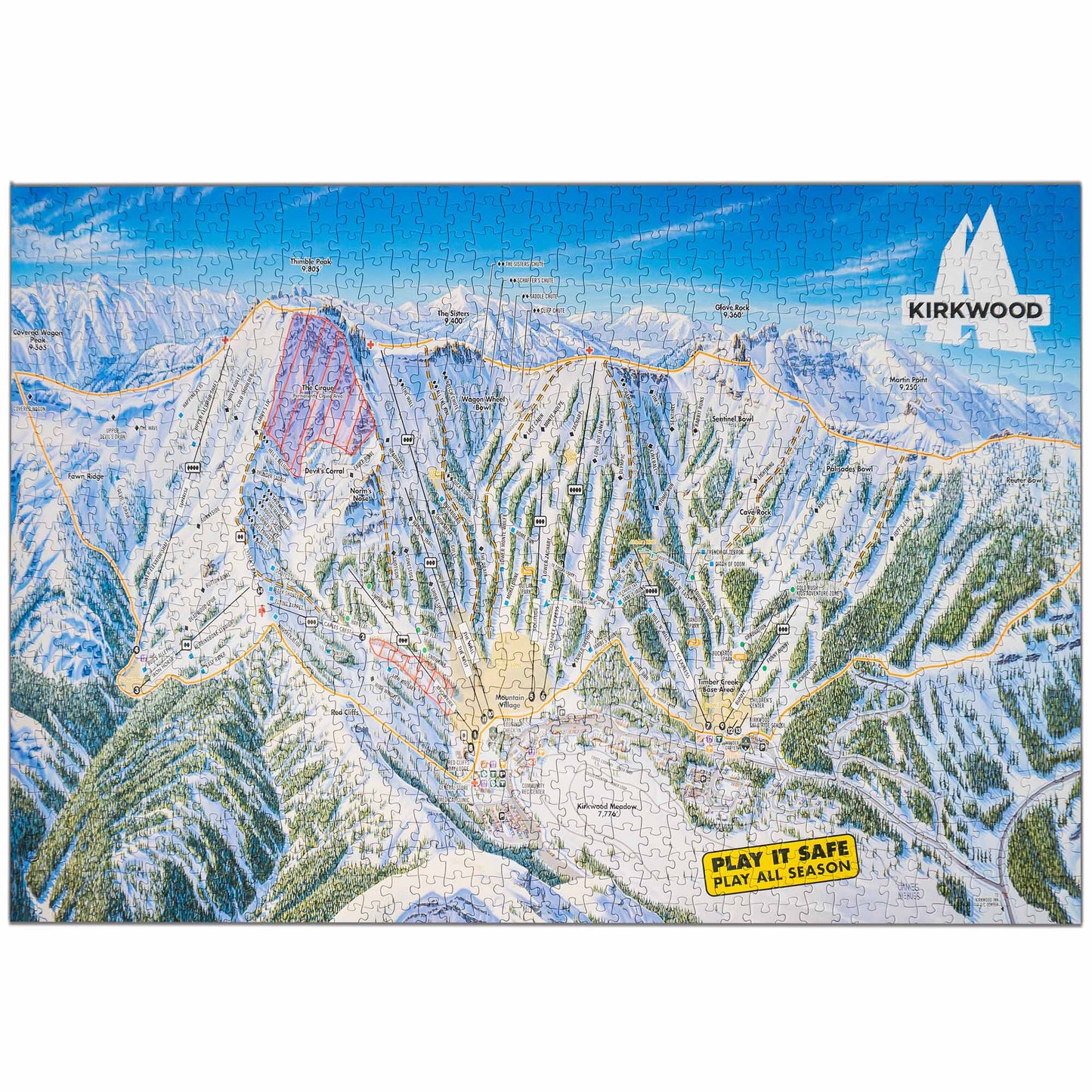 Kirkwood Ski Resort Jigsaw Puzzle – 1000 Pieces