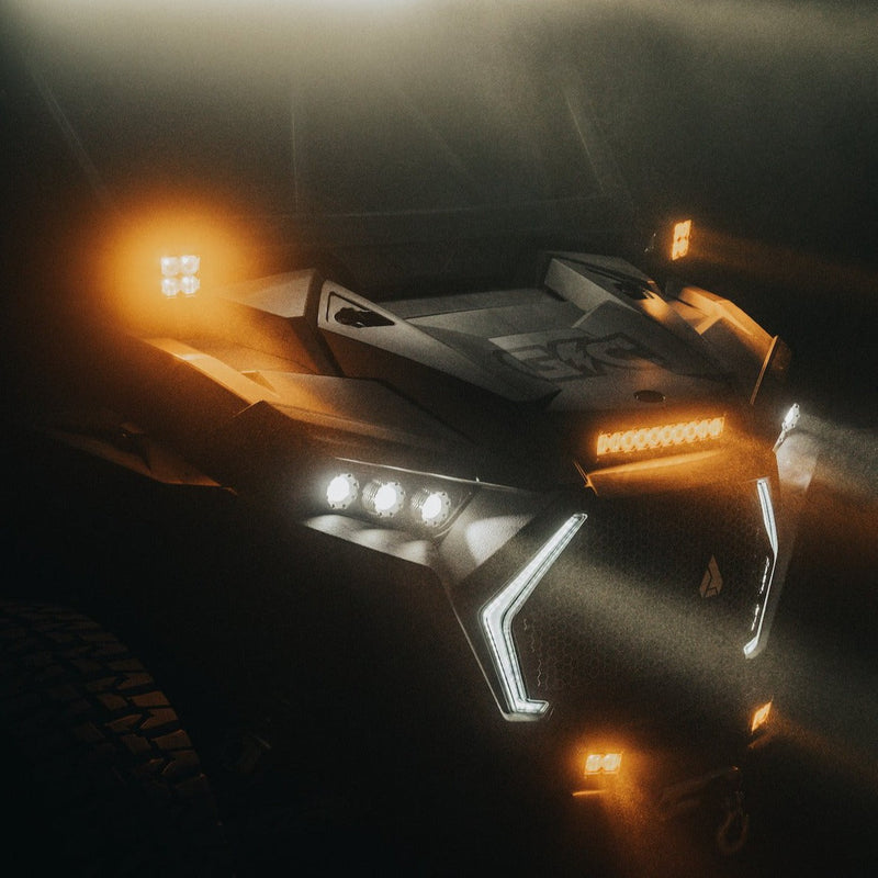 Load image into Gallery viewer, Quattro Amber LED Pod Light