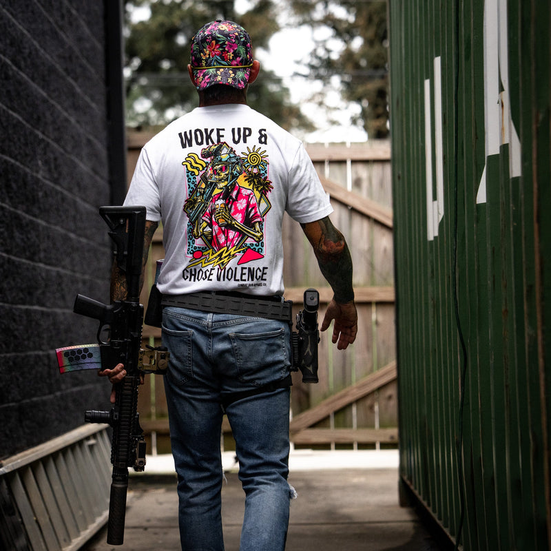 Load image into Gallery viewer, Woke Up & Chose Violence Men's T-Shirt