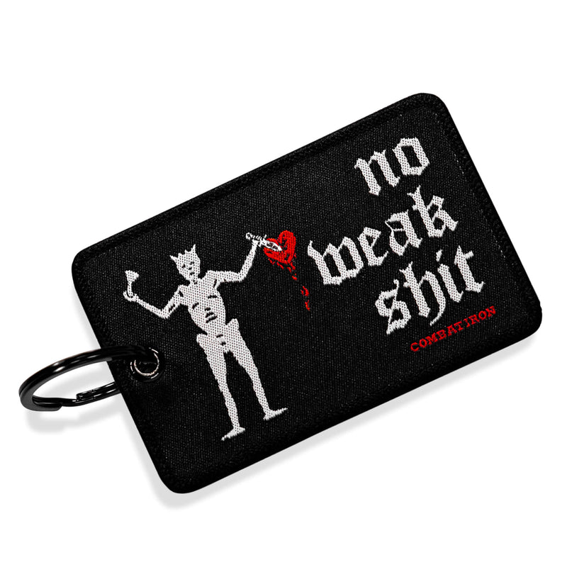Load image into Gallery viewer, No Weak Shit Patch Keychain