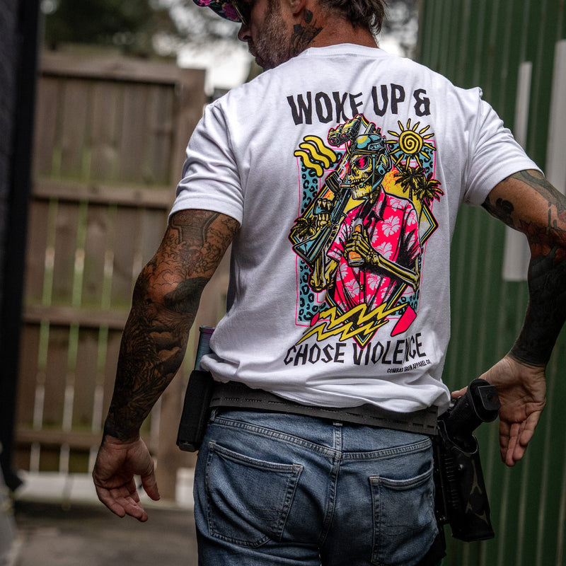Load image into Gallery viewer, Woke Up & Chose Violence Men's T-Shirt