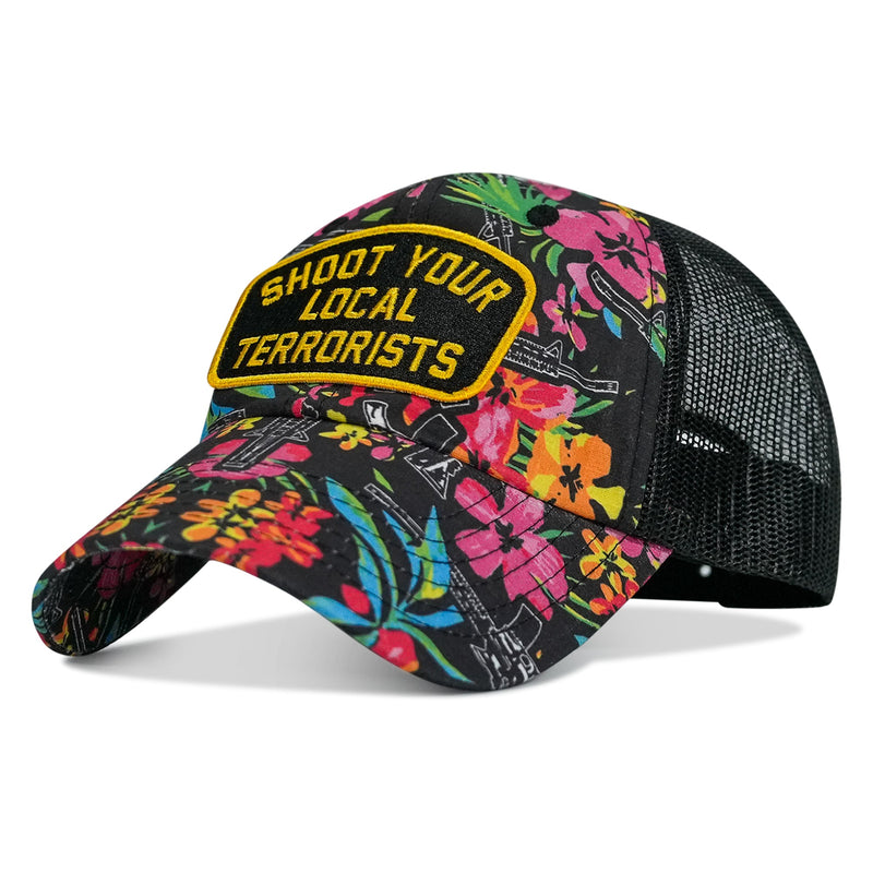 Load image into Gallery viewer, Shoot Your Local Terrorists Patch RipStop Tactical Mesh Snapback Hat