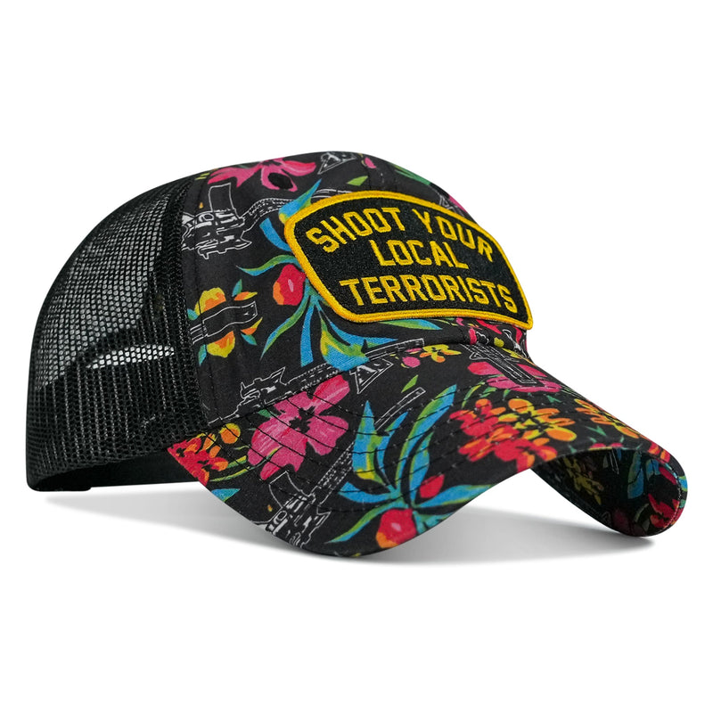 Load image into Gallery viewer, Shoot Your Local Terrorists Patch RipStop Tactical Mesh Snapback Hat