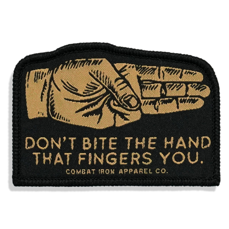 Load image into Gallery viewer, Don't Bite The Hand That Fingers You Soft Velcro Patch