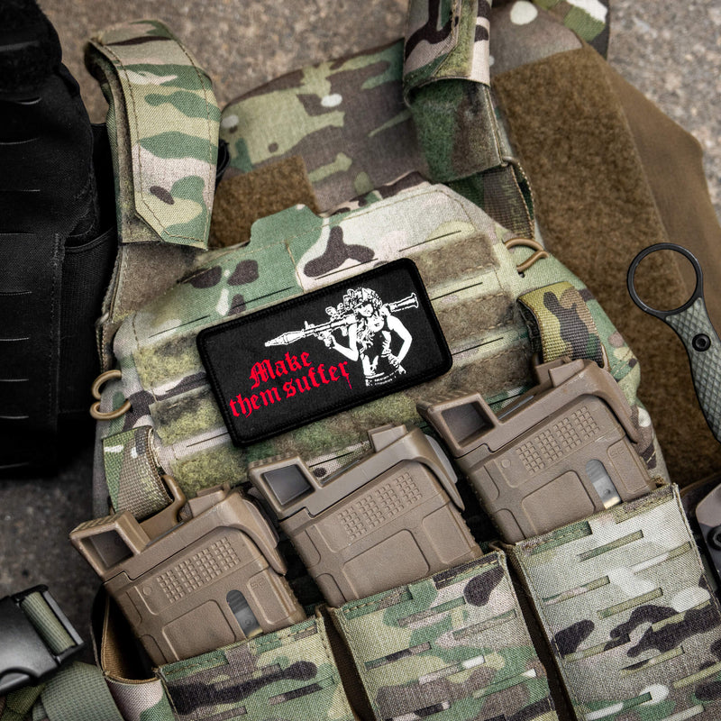 Load image into Gallery viewer, Make Them Suffer Embroidered Velcro Patch