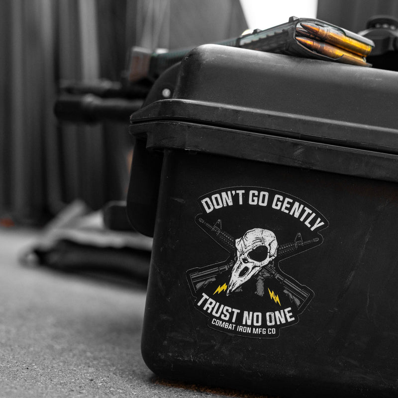 Load image into Gallery viewer, Don't Go Gently. Trust No One. Decal