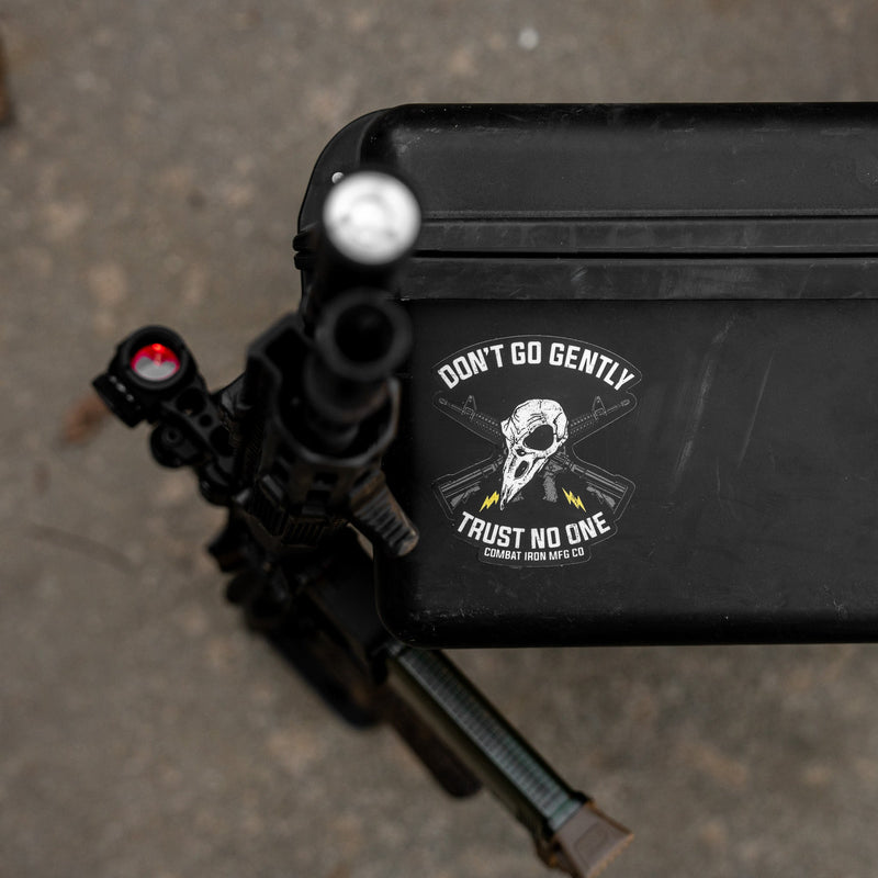 Load image into Gallery viewer, Don't Go Gently. Trust No One. Decal