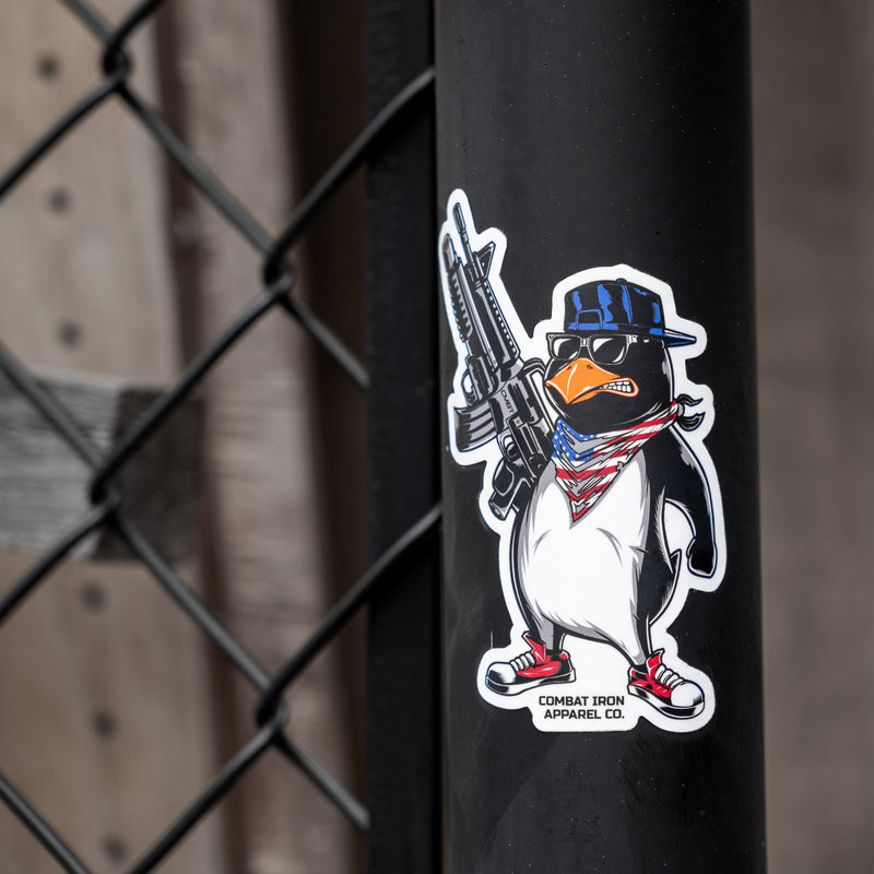 Load image into Gallery viewer, Patriotic Penguin Decal