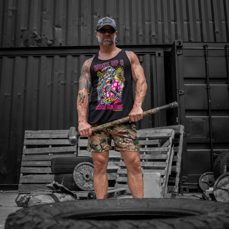 Load image into Gallery viewer, Woke Up & Chose Violence Men's Tank