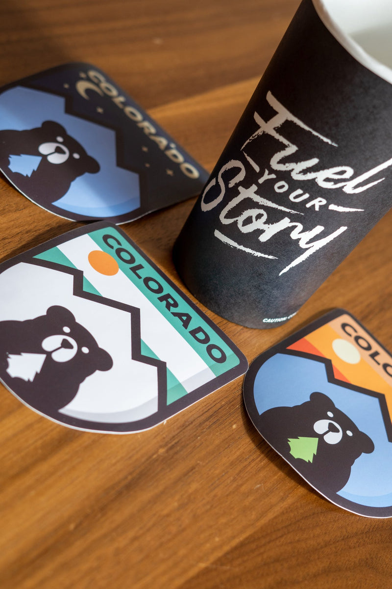 Load image into Gallery viewer, Mint Mountain Bear Sticker