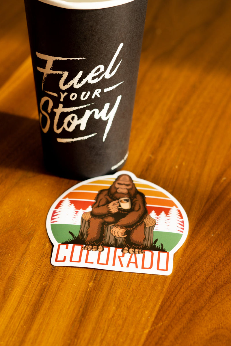 Load image into Gallery viewer, Colorado Coffee Squatch Sticker