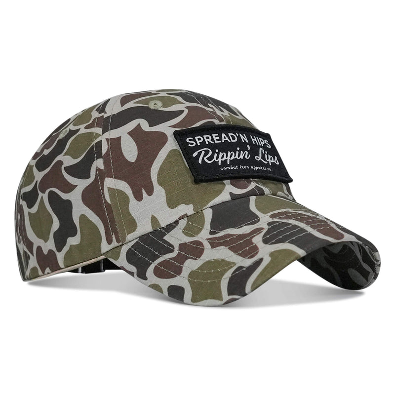 Load image into Gallery viewer, Spreadin' Hips and Rippin' Lips Patch Ripstop Snapback