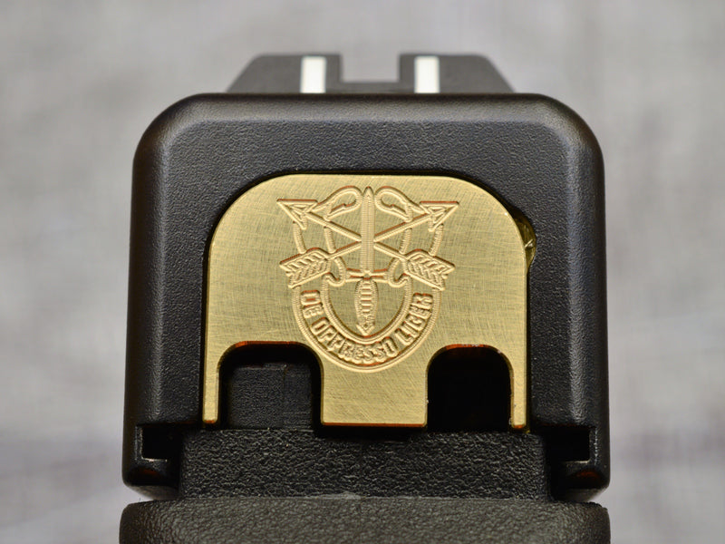 Load image into Gallery viewer, Milspin ARMY Glock Slide Back Plates (Most Popular)