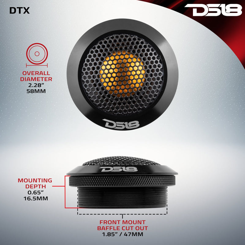 Load image into Gallery viewer, 2.2" Dome Neodymium Tweeter with Aluminum Body 30 Watts 1" Titanium 4-Ohm Vc