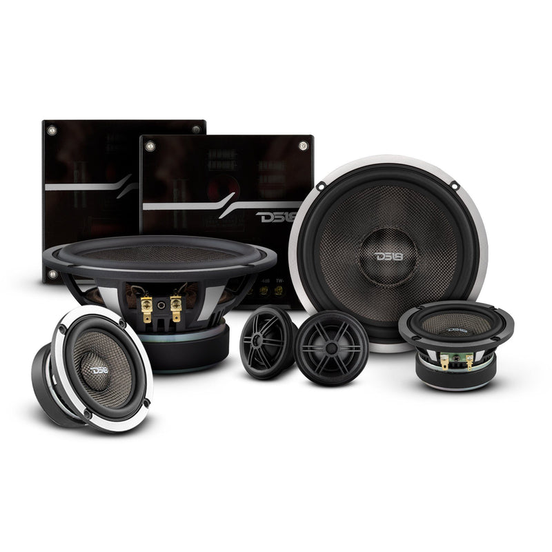 Load image into Gallery viewer, DX 6.5" 3- Way Component Speaker System With Kevlar Cone 290 Watts Rms 4-Ohm
