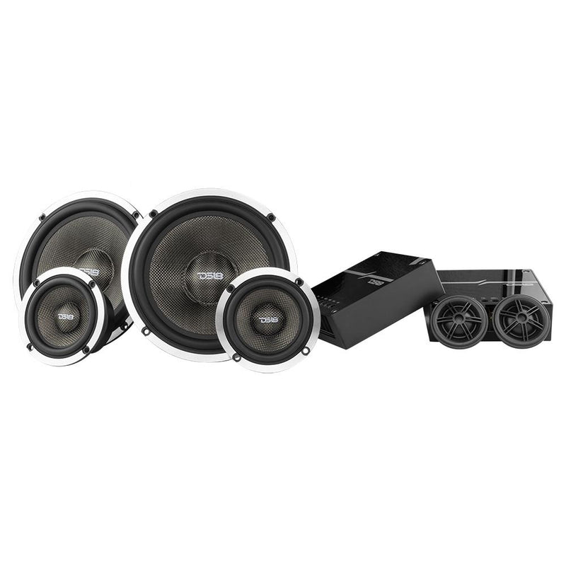 Load image into Gallery viewer, DX 6.5" 3- Way Component Speaker System With Kevlar Cone 290 Watts Rms 4-Ohm