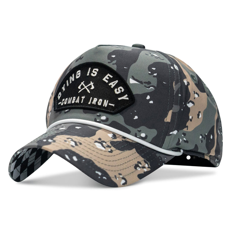 Load image into Gallery viewer, Dying Is Easy Arched Patch Weekender Snapback