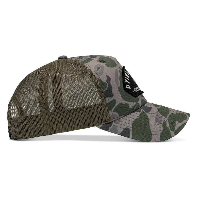 Load image into Gallery viewer, Dying Is Easy Arched Patch Snapback Hat