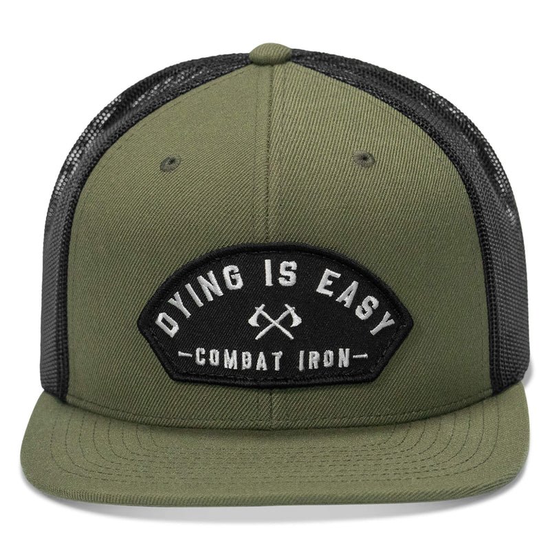 Load image into Gallery viewer, Dying Is Easy Patch Flatbill SnapBack Hat