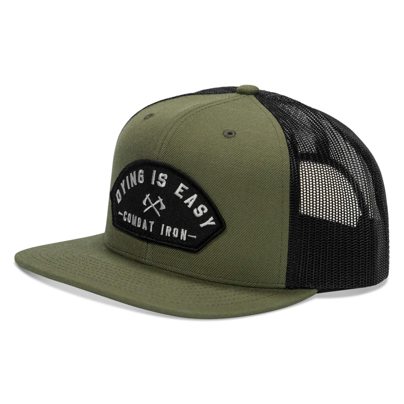 Load image into Gallery viewer, Dying Is Easy Patch Flatbill SnapBack Hat