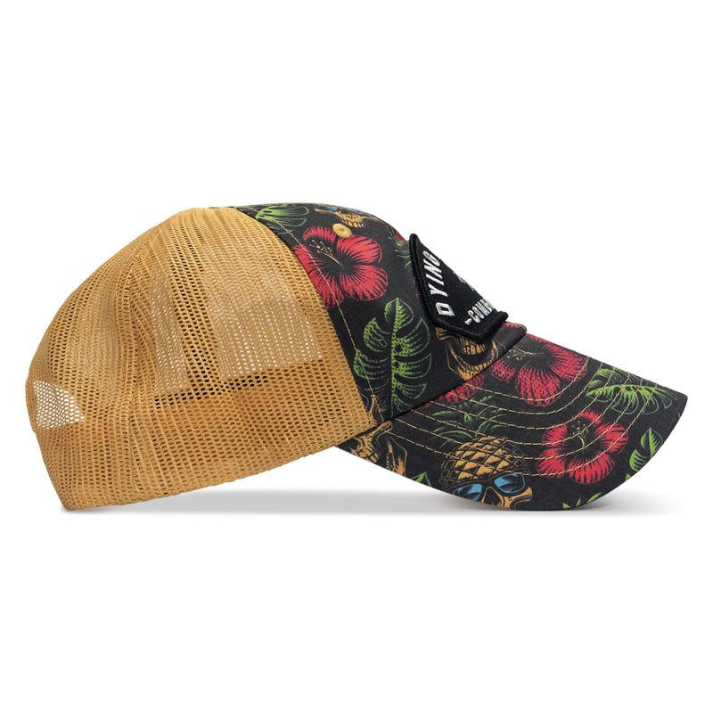 Load image into Gallery viewer, Dying Is Easy Arched Patch Tactical Ripstop Mesh Snapback Hat