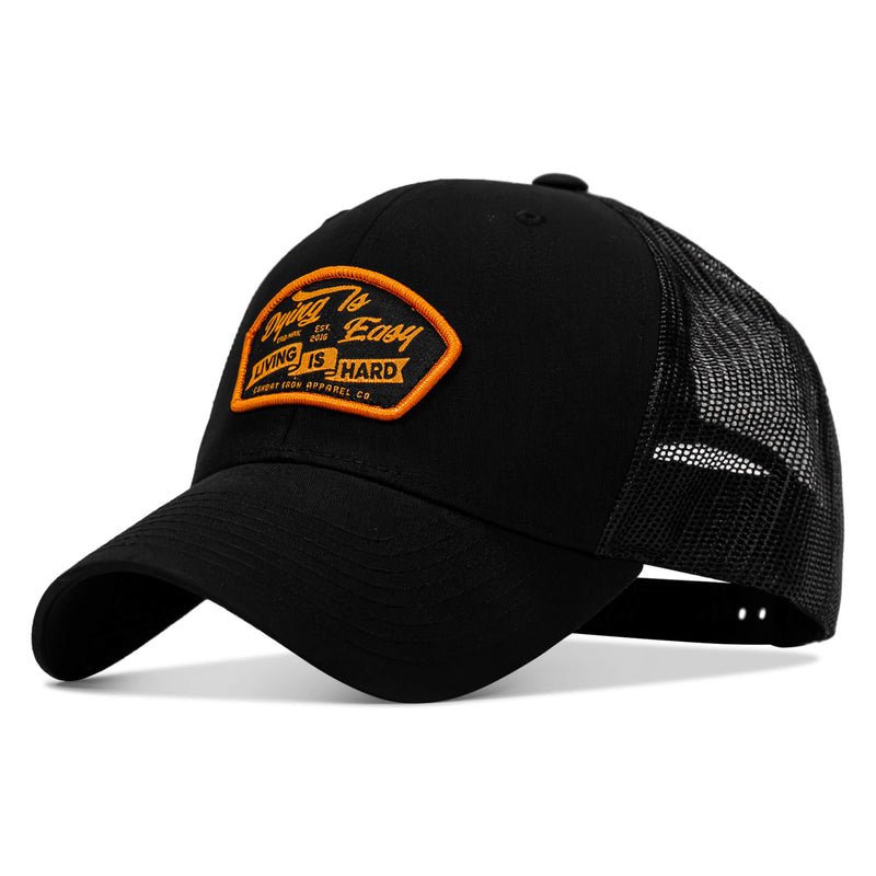 Load image into Gallery viewer, Dying Is Easy, Living Is Hard Patch Snapback